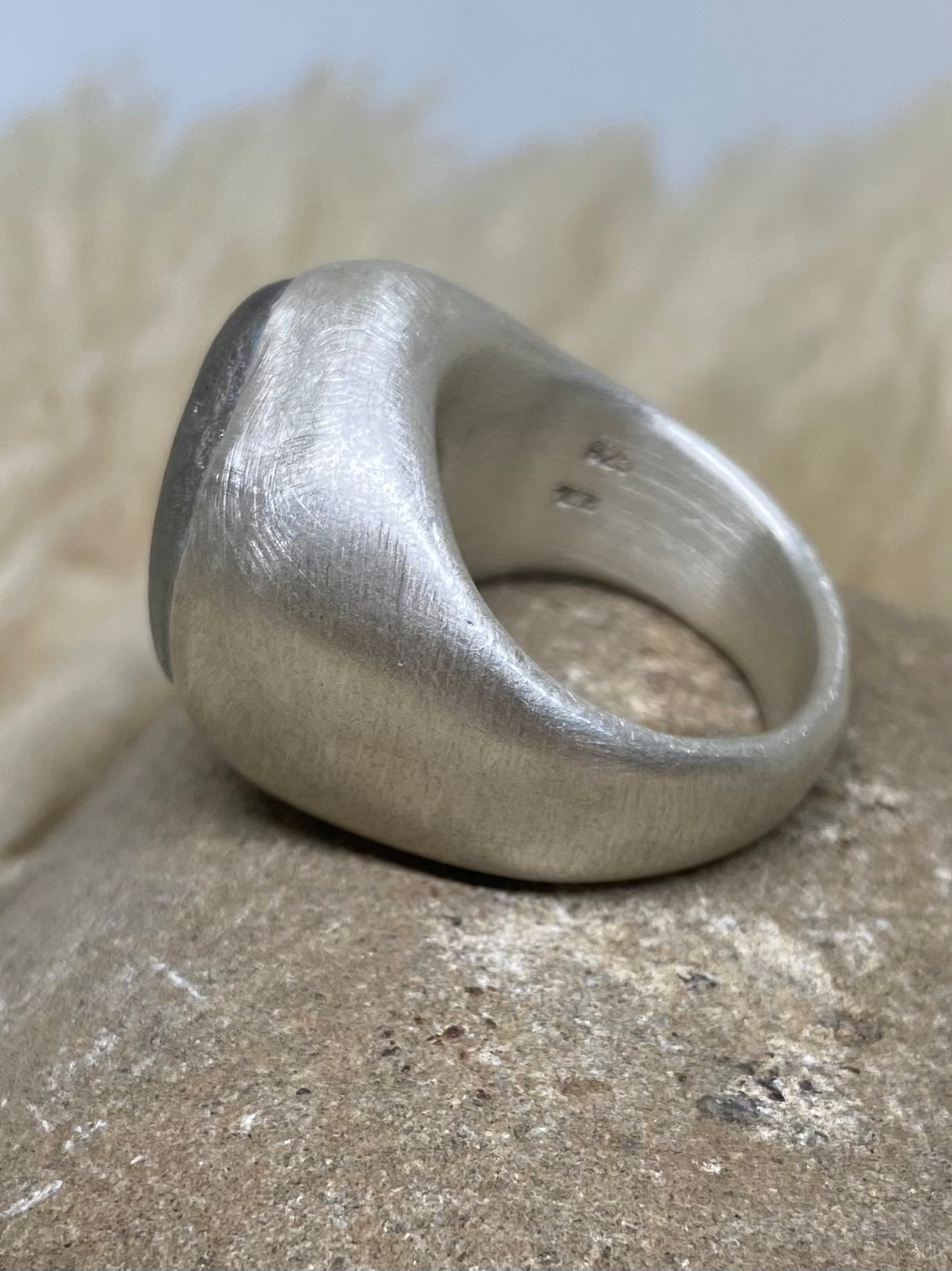 seaglass chunk ring
