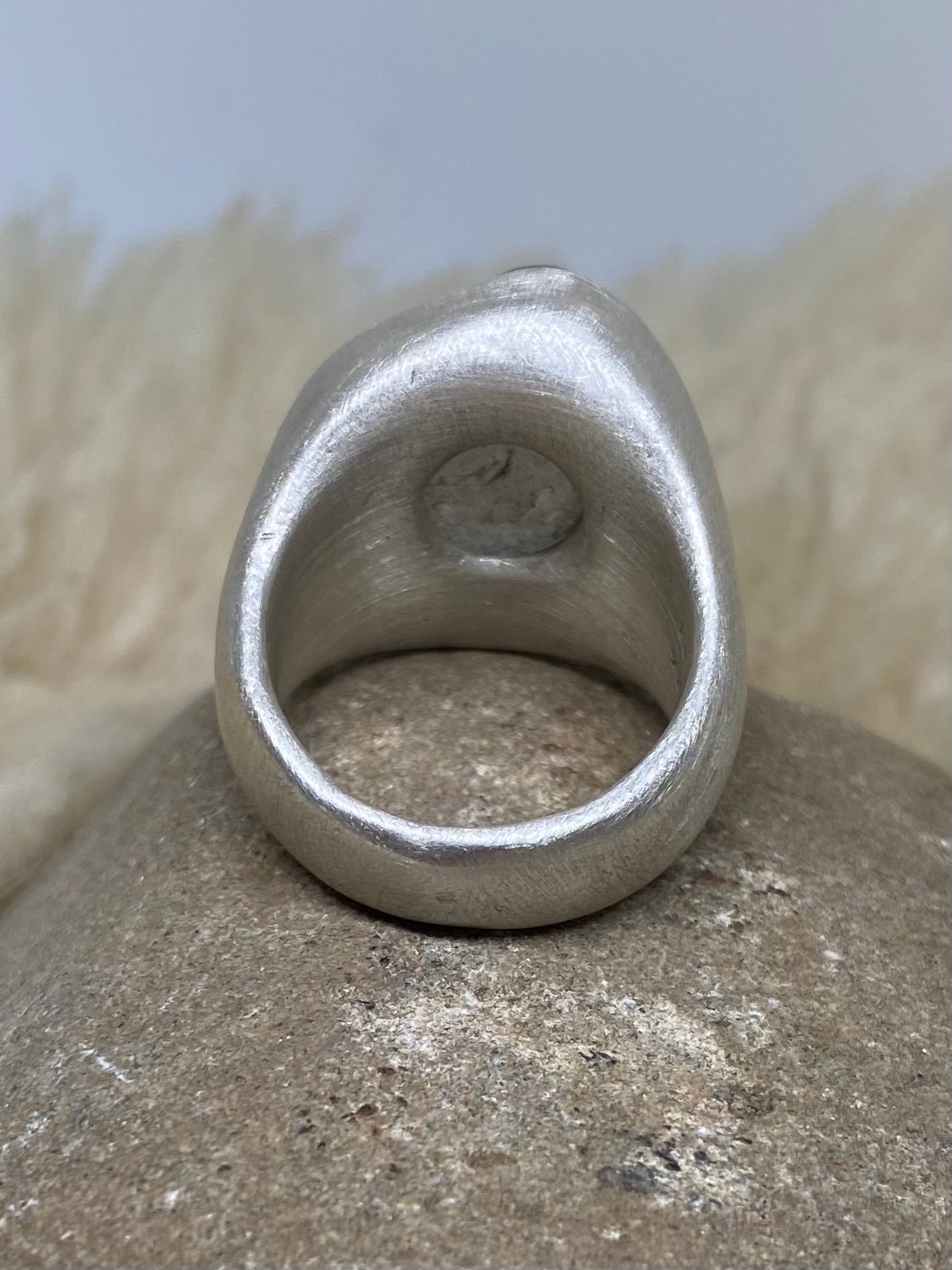 seaglass chunk ring