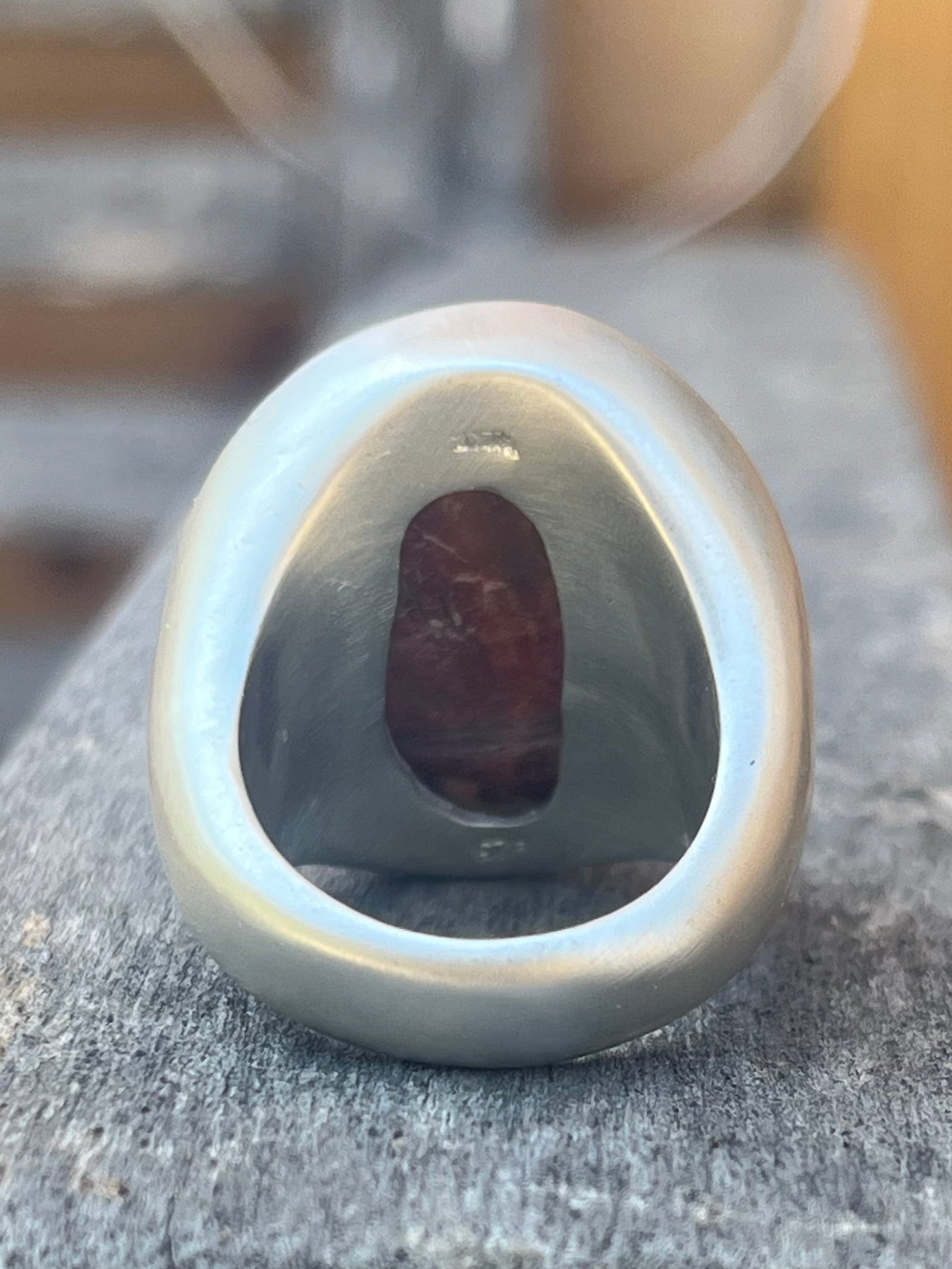 white abalone ring