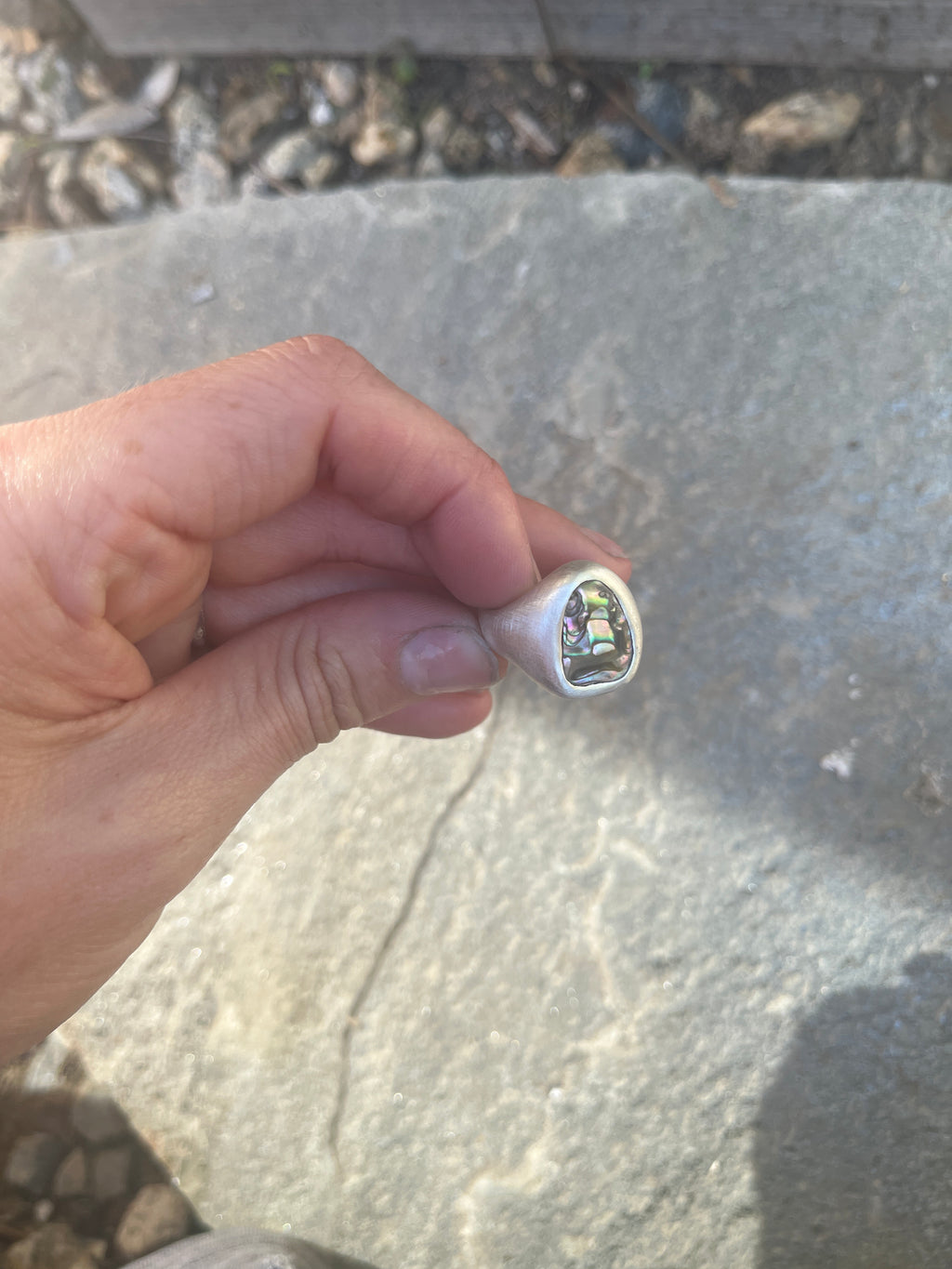 abalone ring~size 7.5