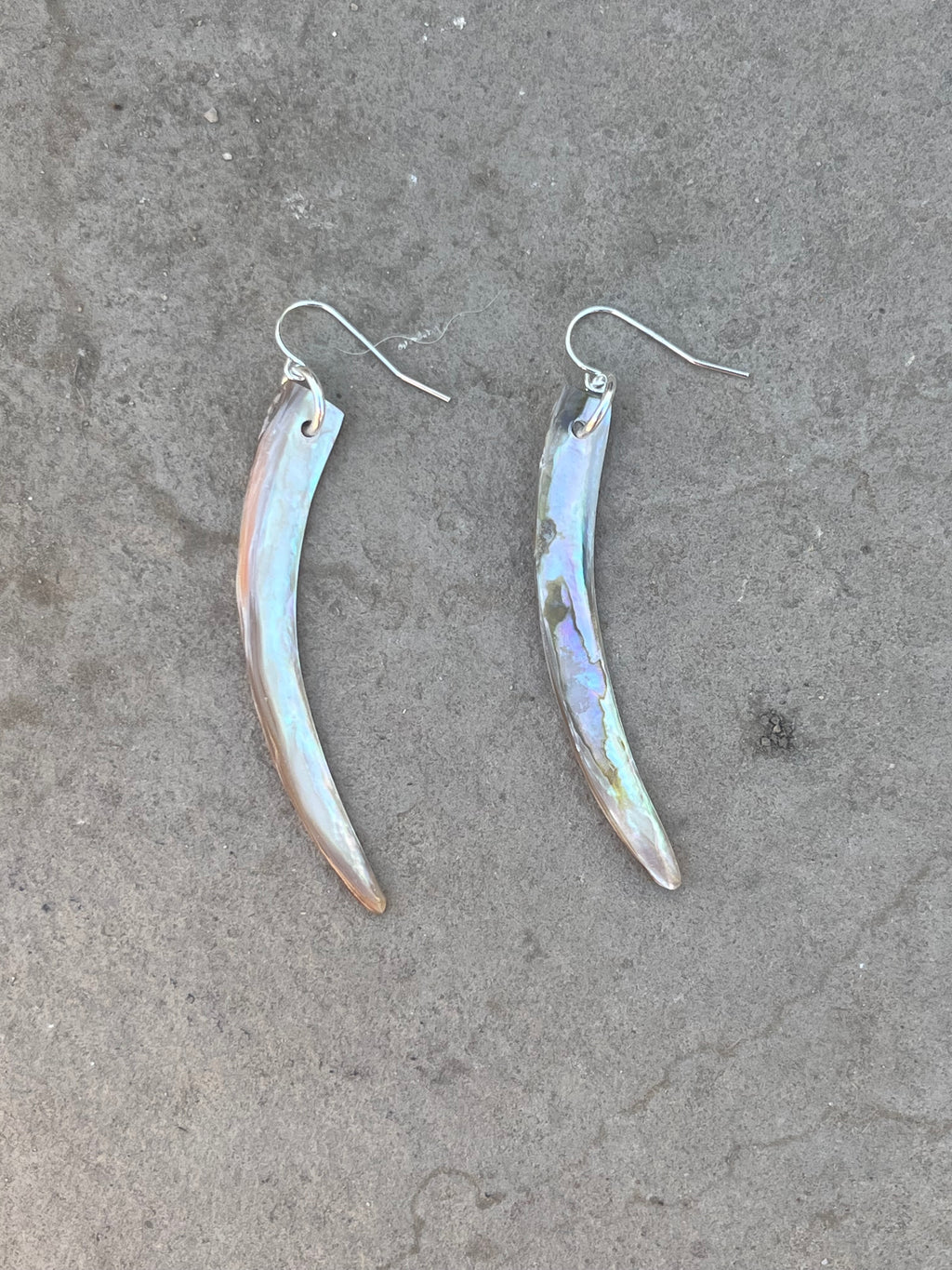 abalone tusk earring