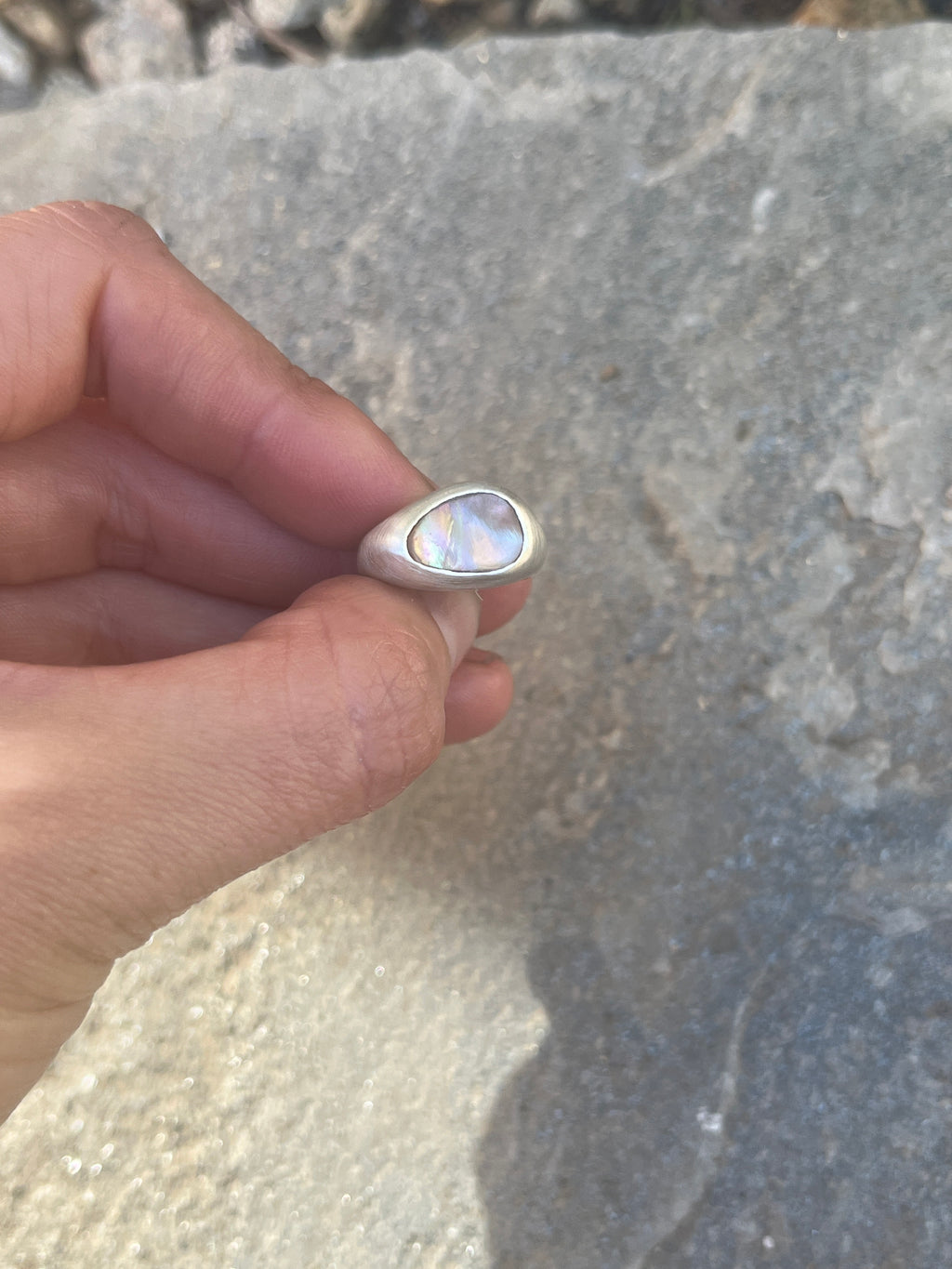 abalone ring~size 4.5