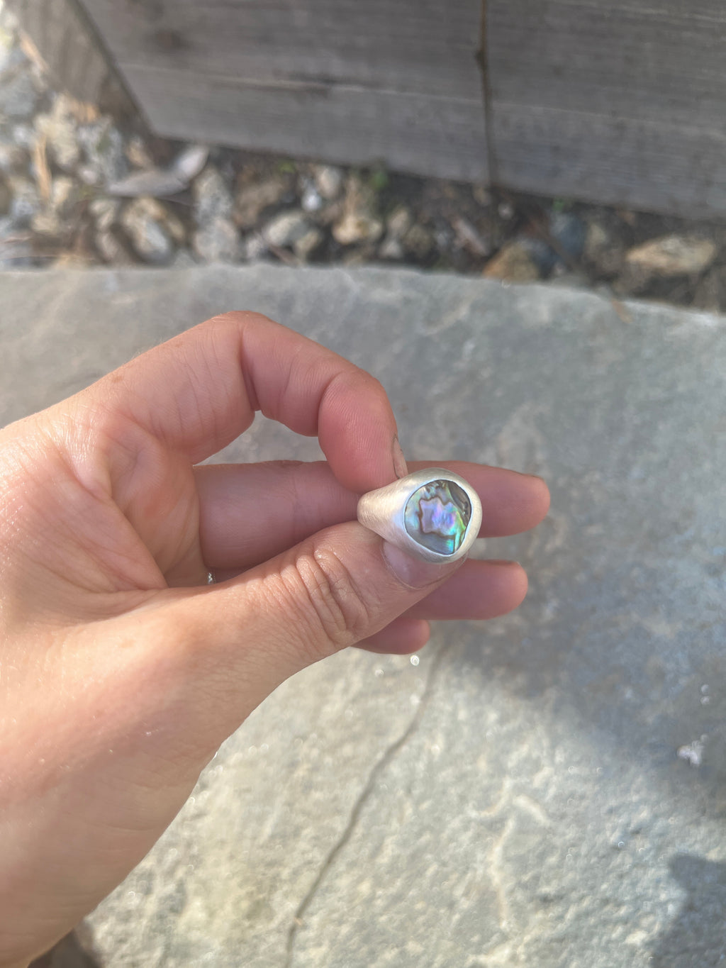 abalone ring~size 6