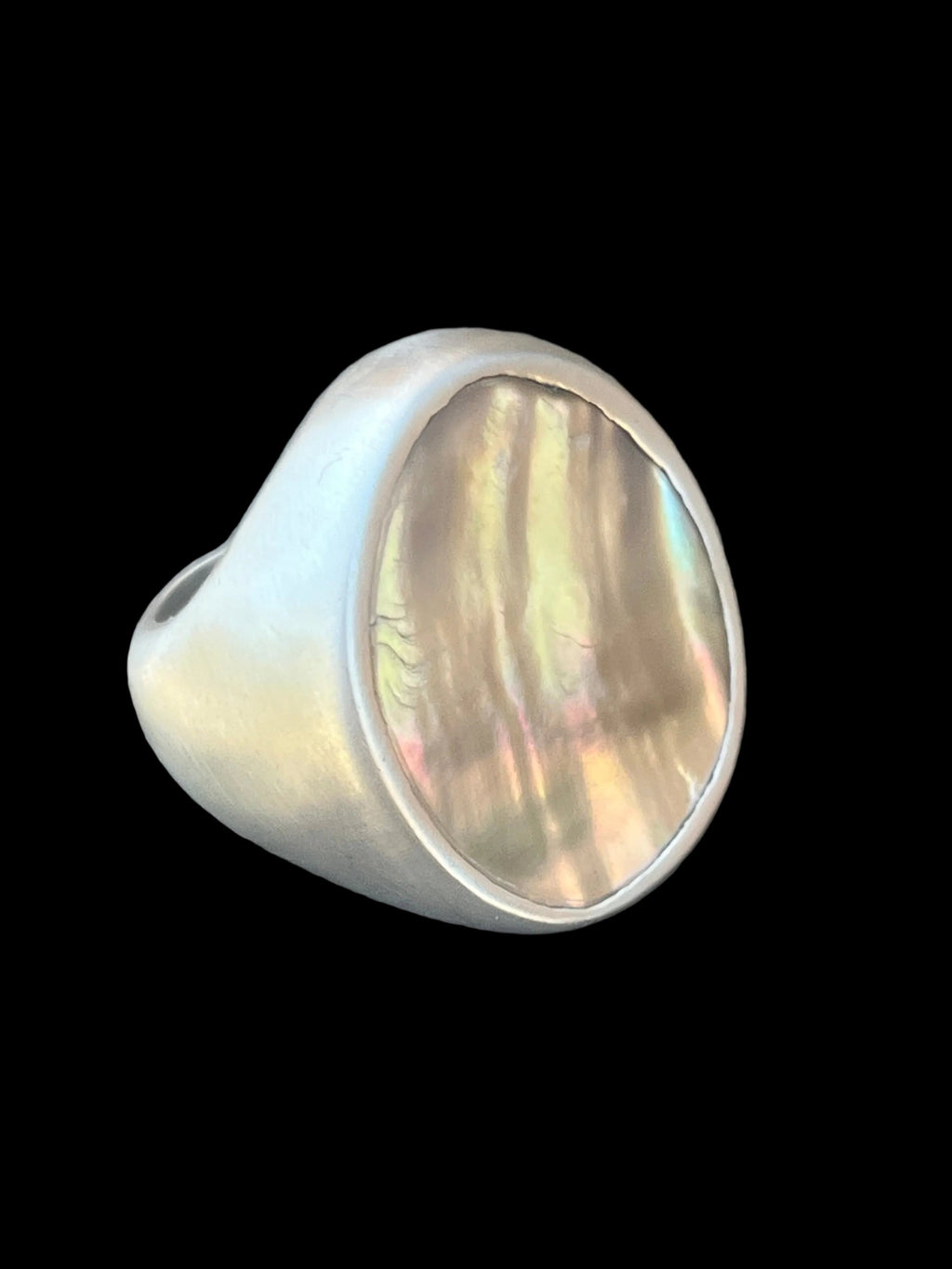 white abalone ring