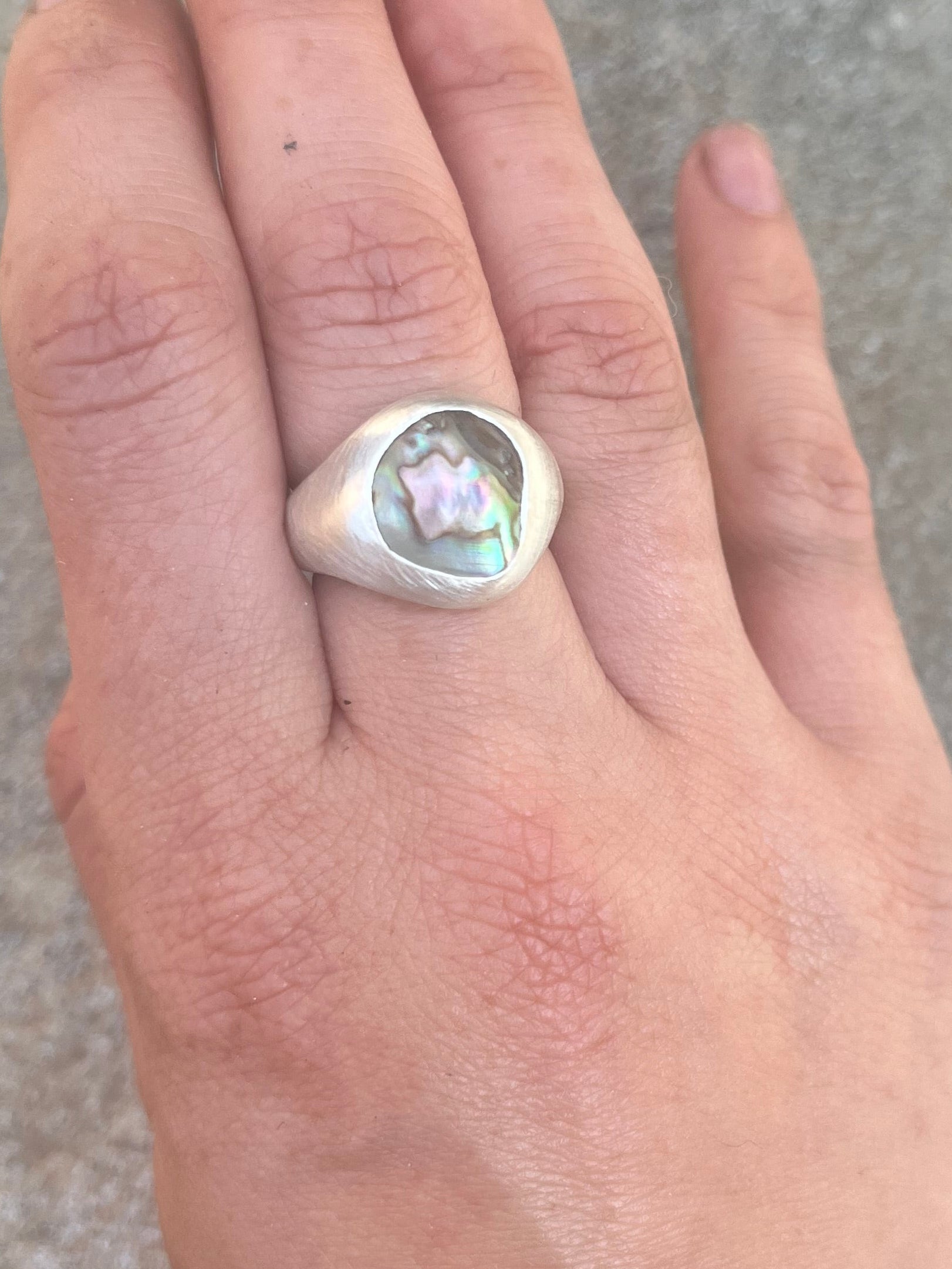 abalone ring~size 6