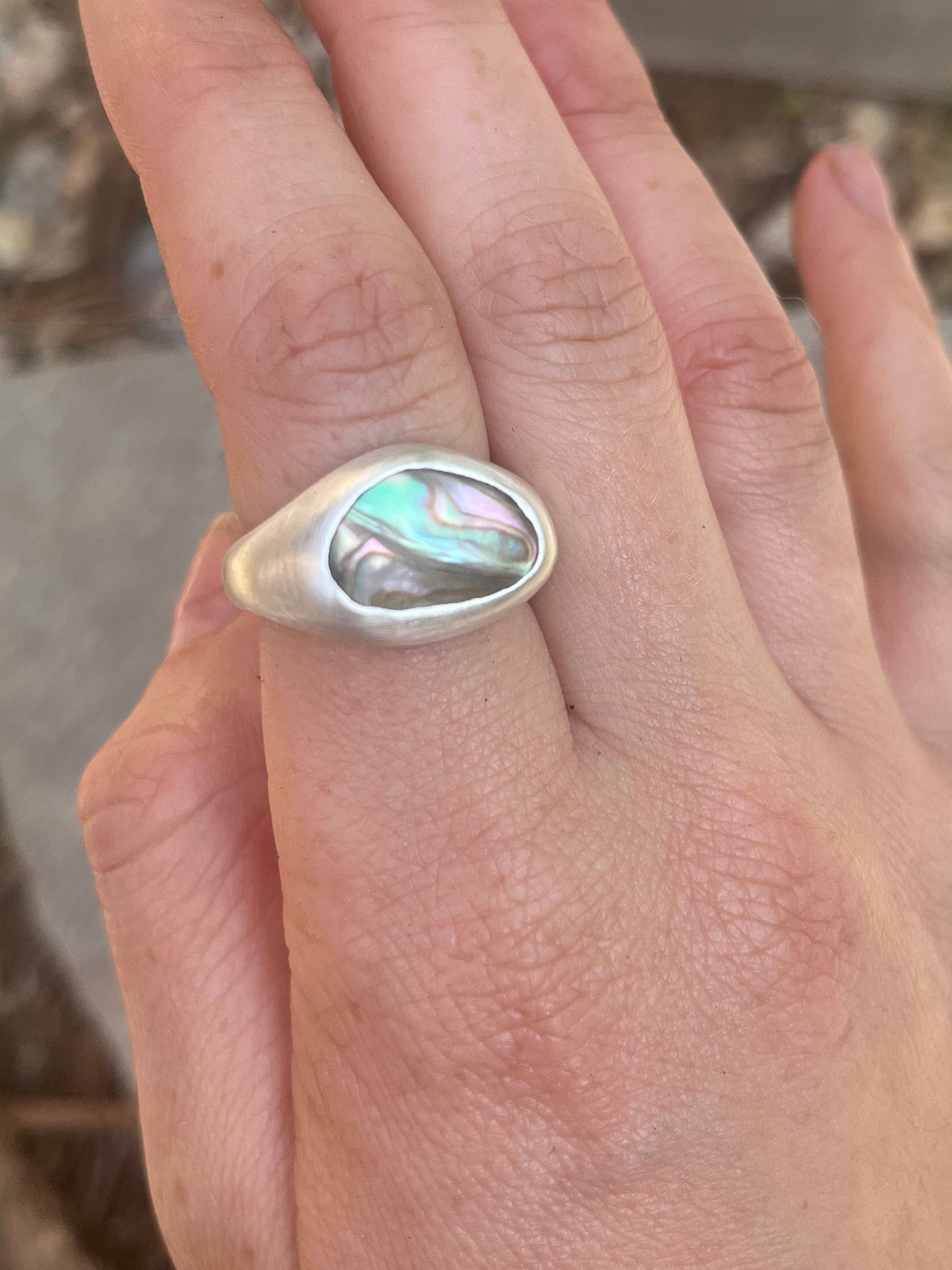 abalone ring~size 7