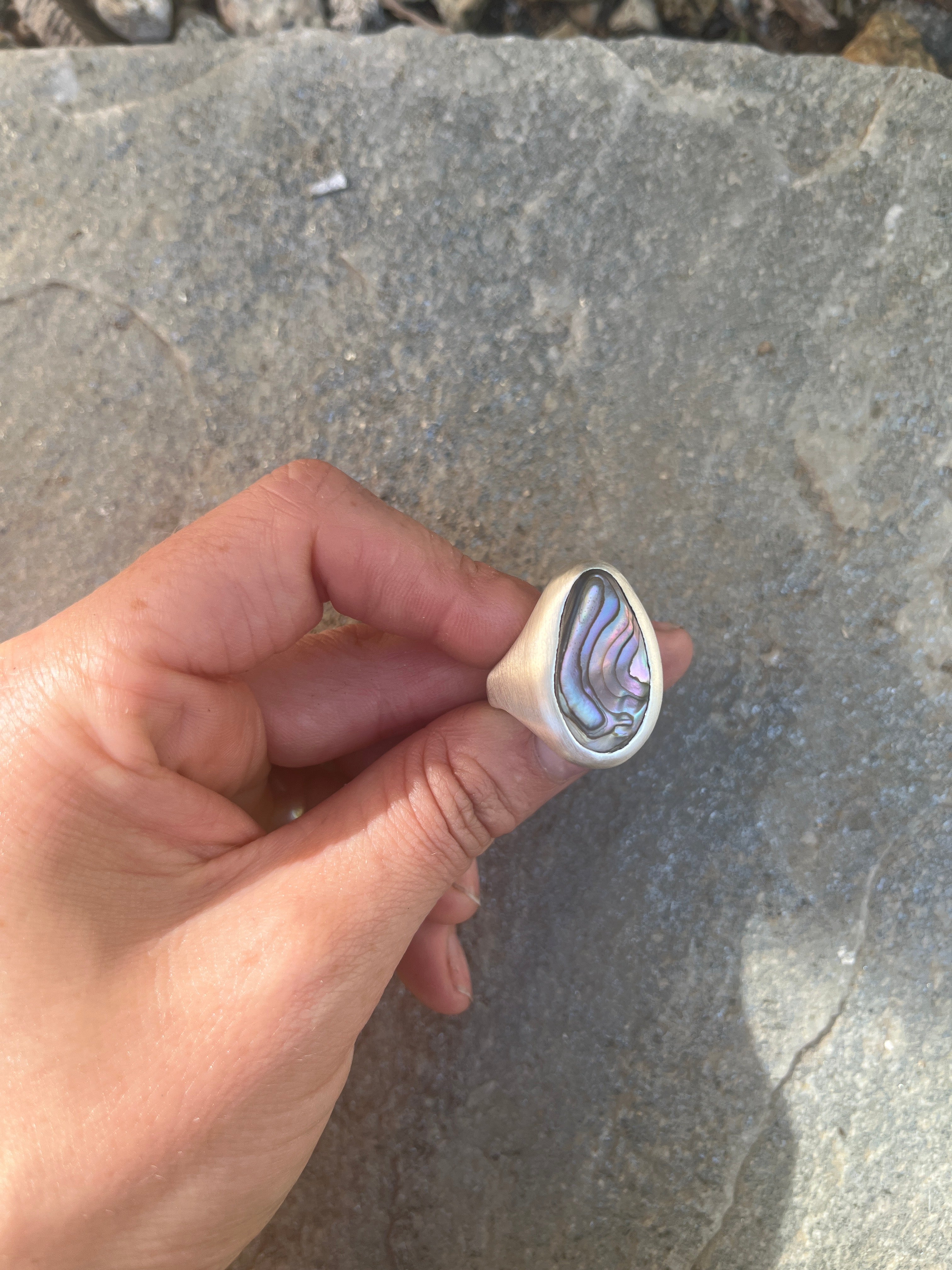 abalone ring~size 8