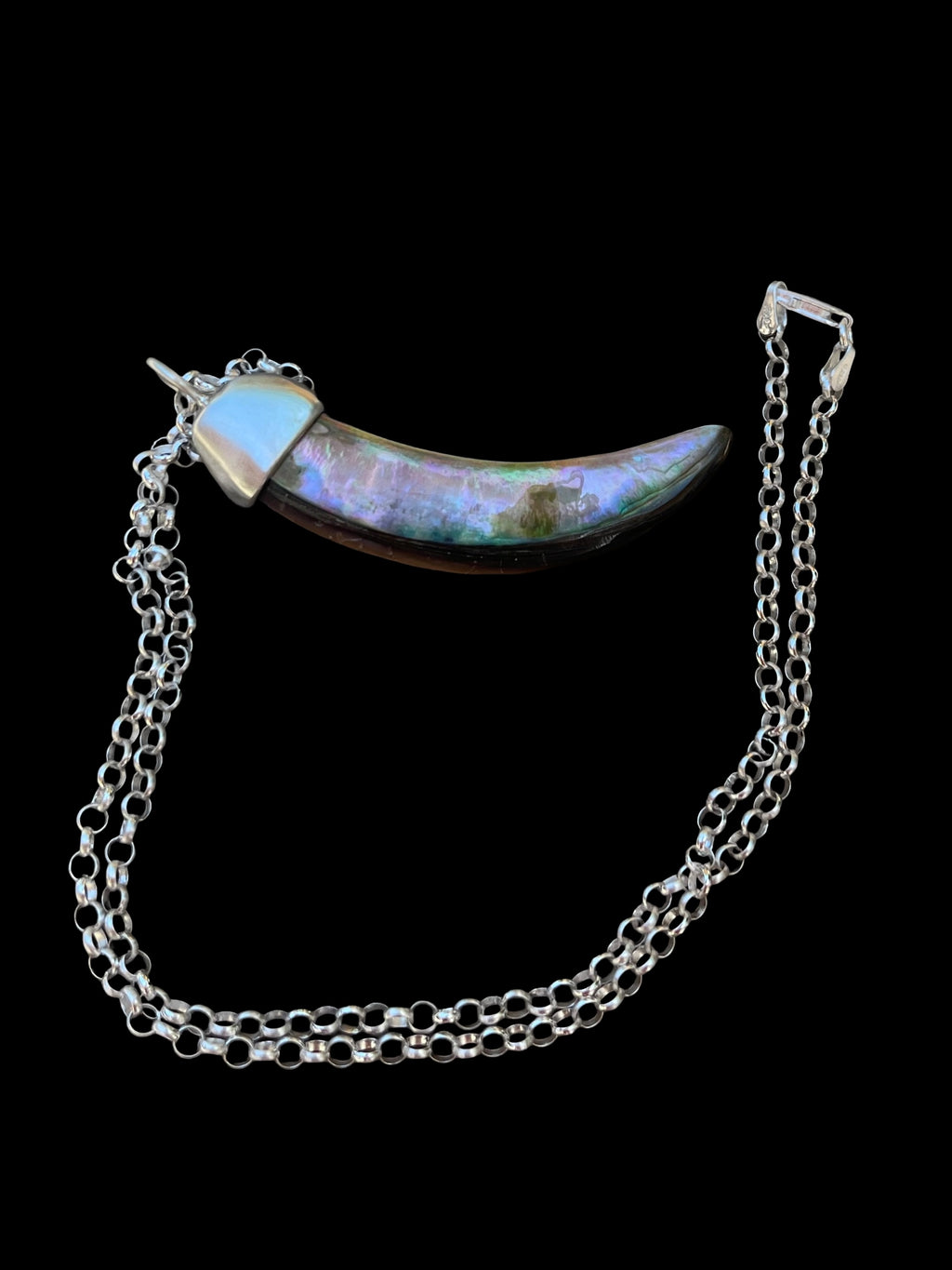 abalone tusk necklace