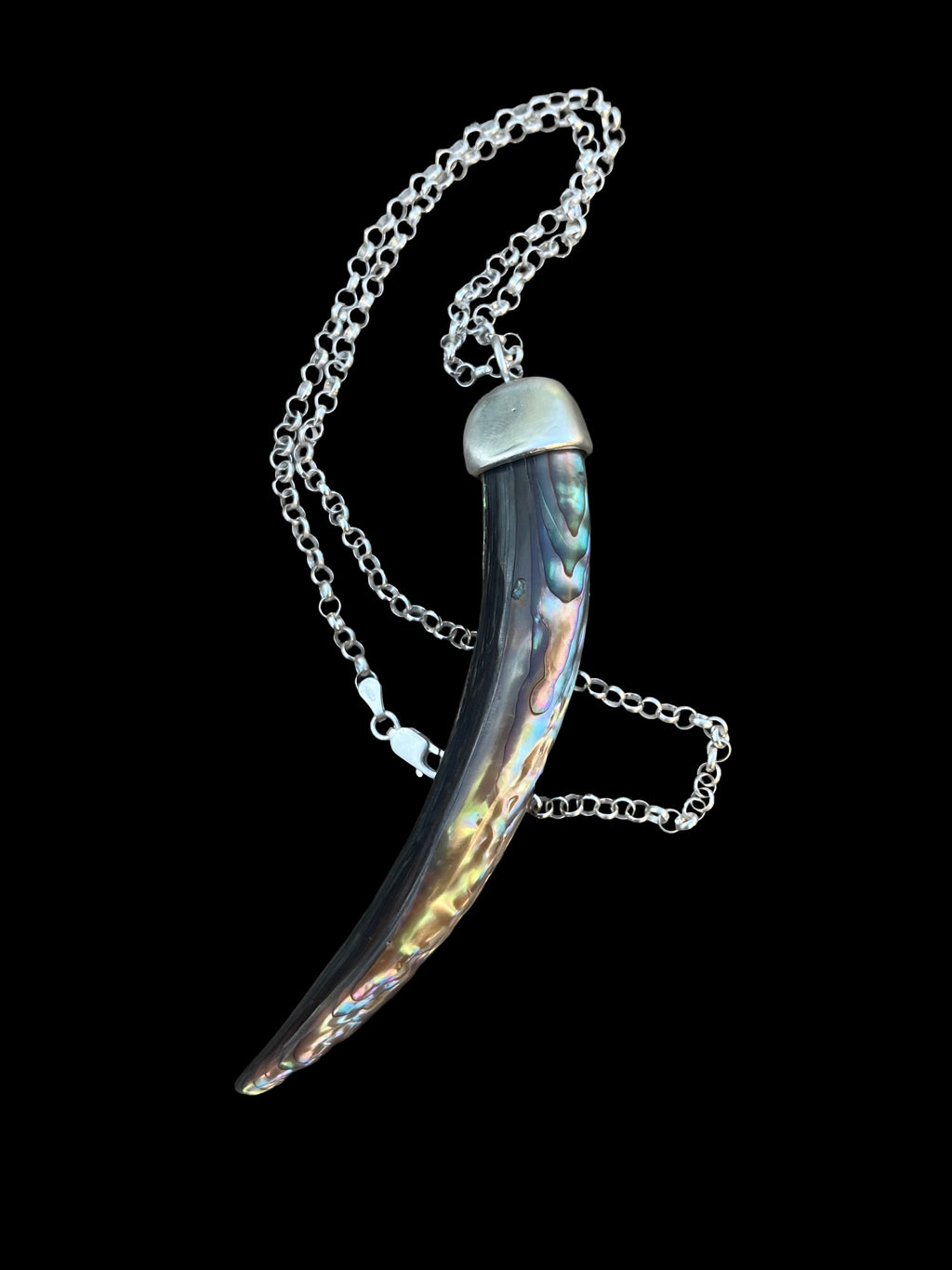 abalone tusk necklace