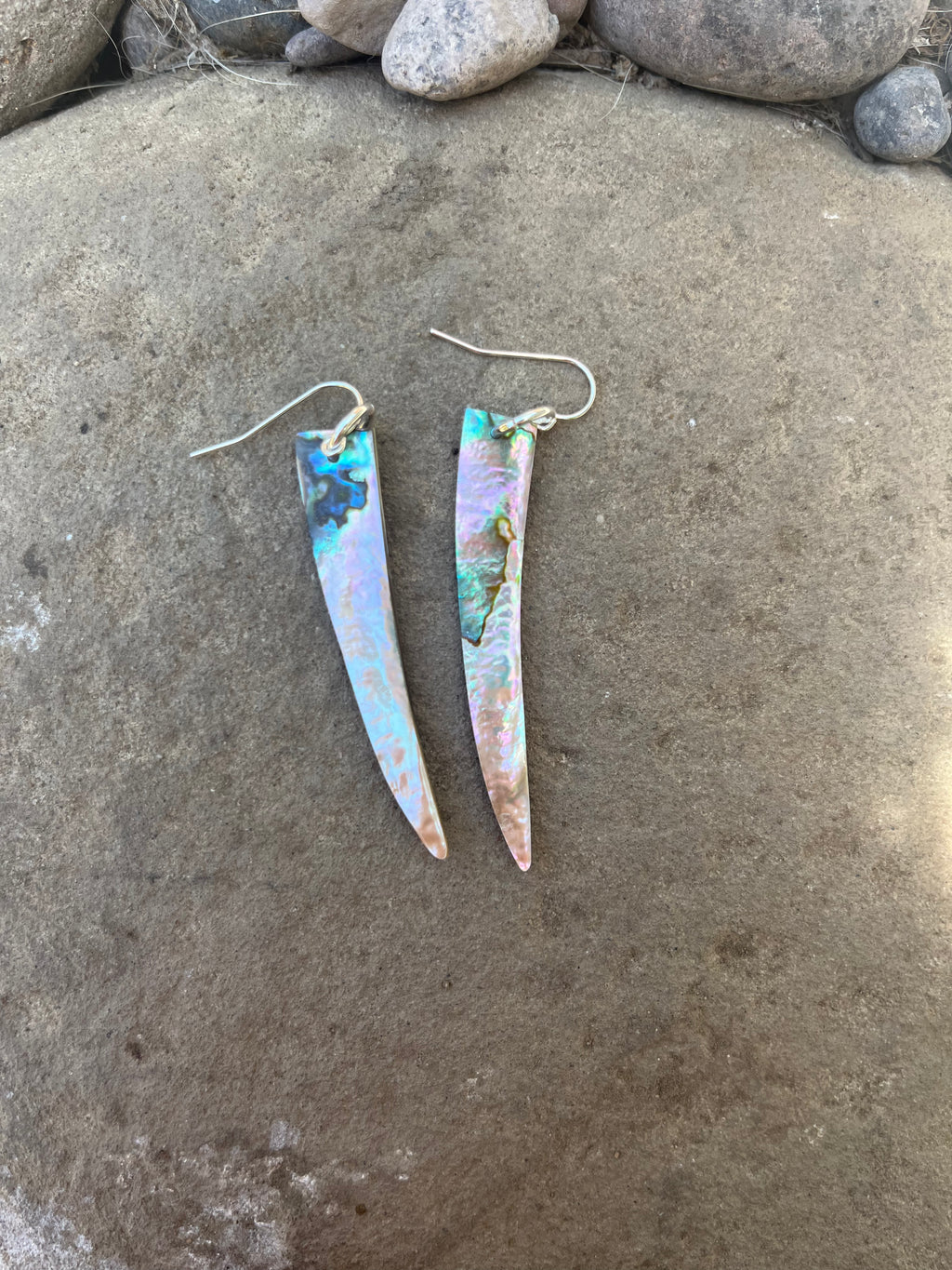 abalone tusk earring