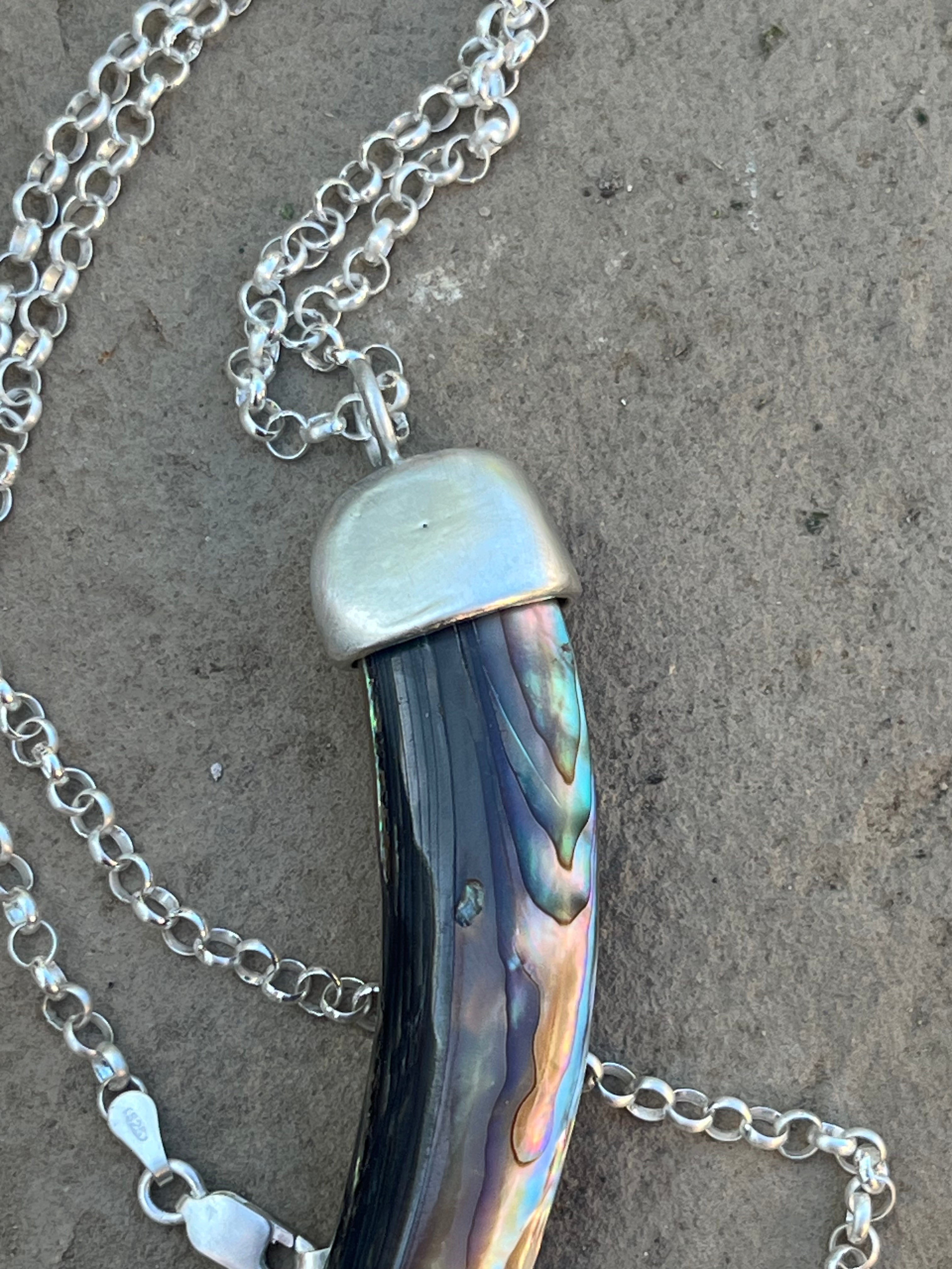 abalone tusk necklace