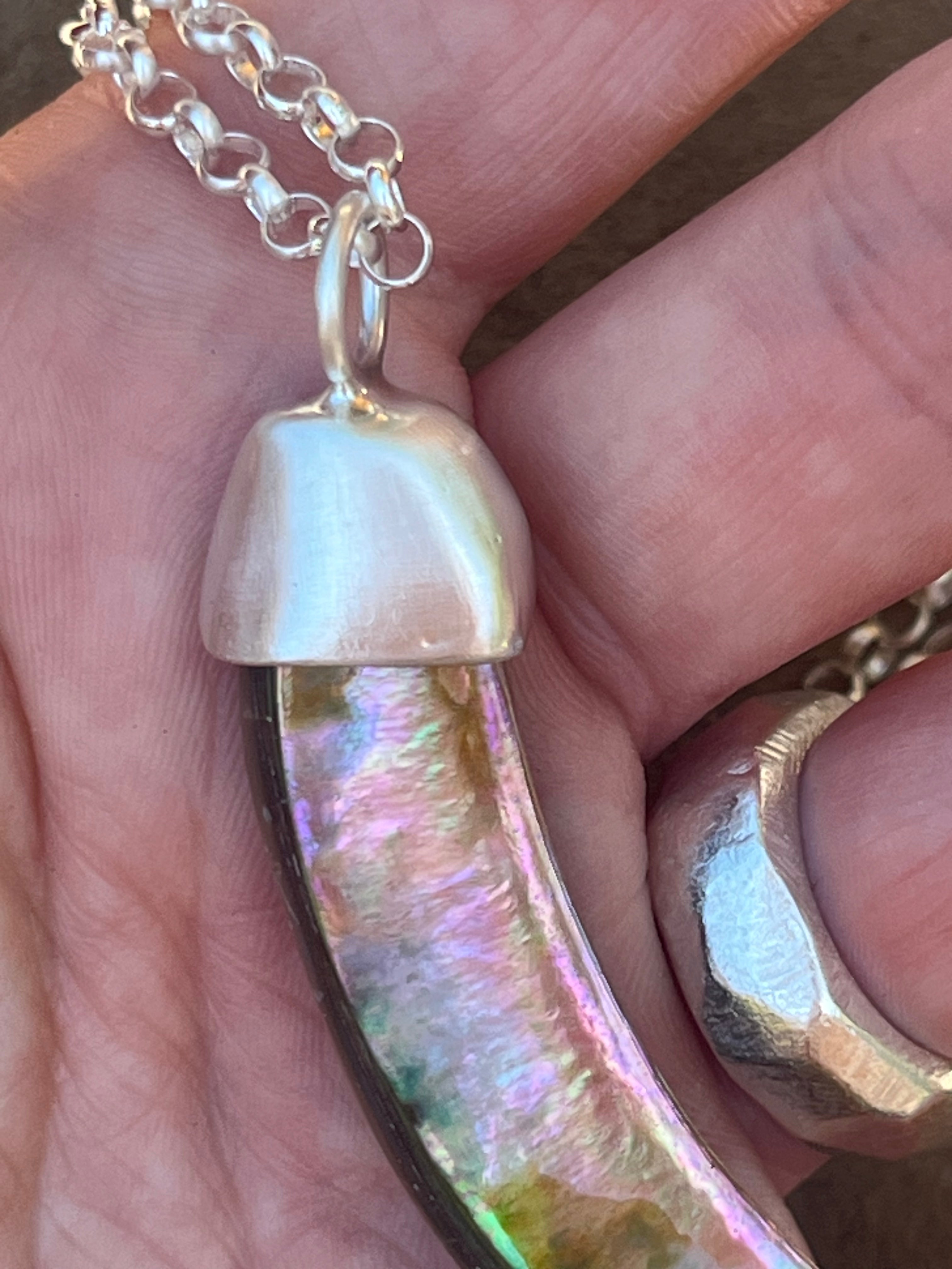 abalone tusk necklace