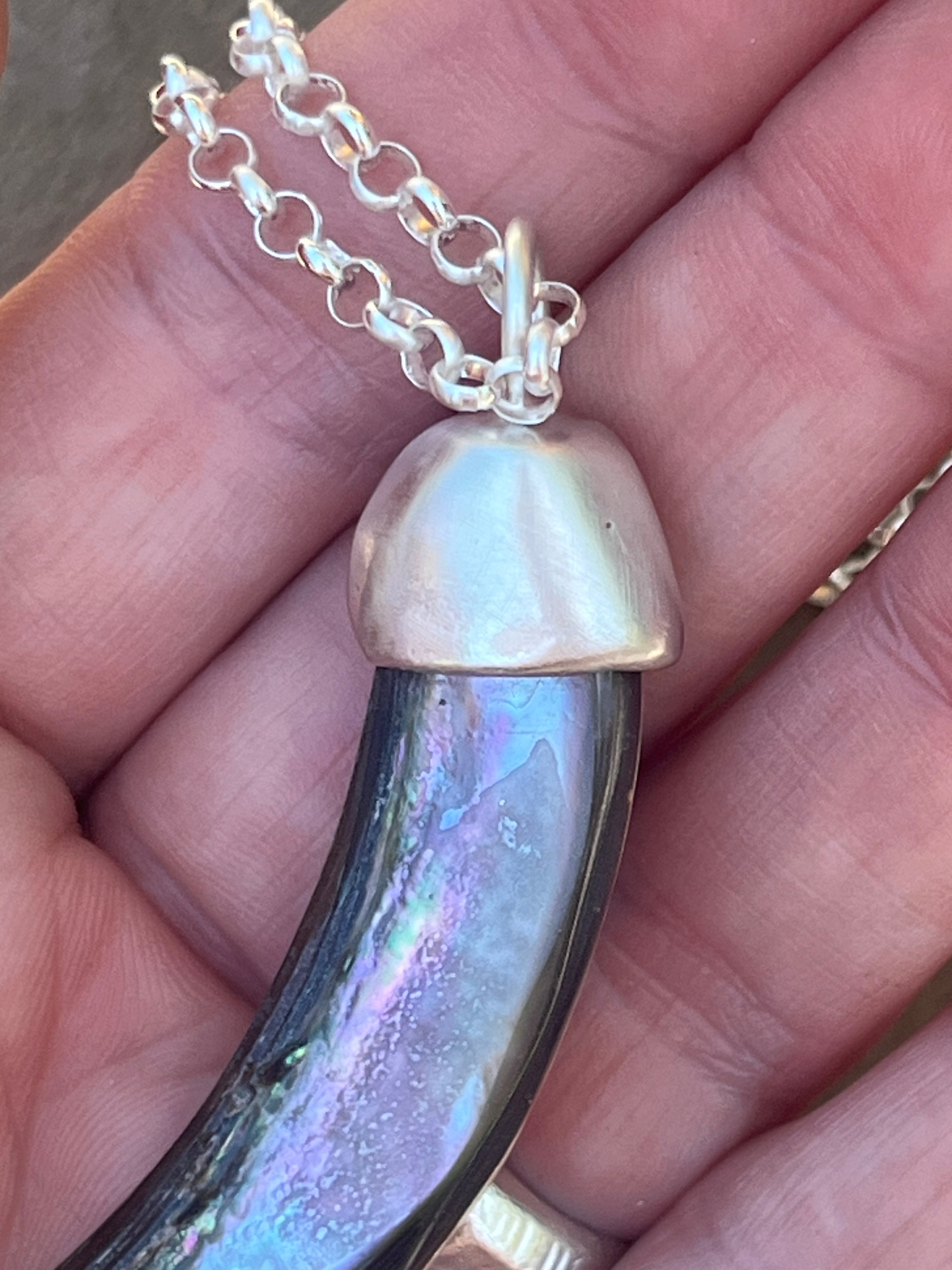 abalone tusk necklace
