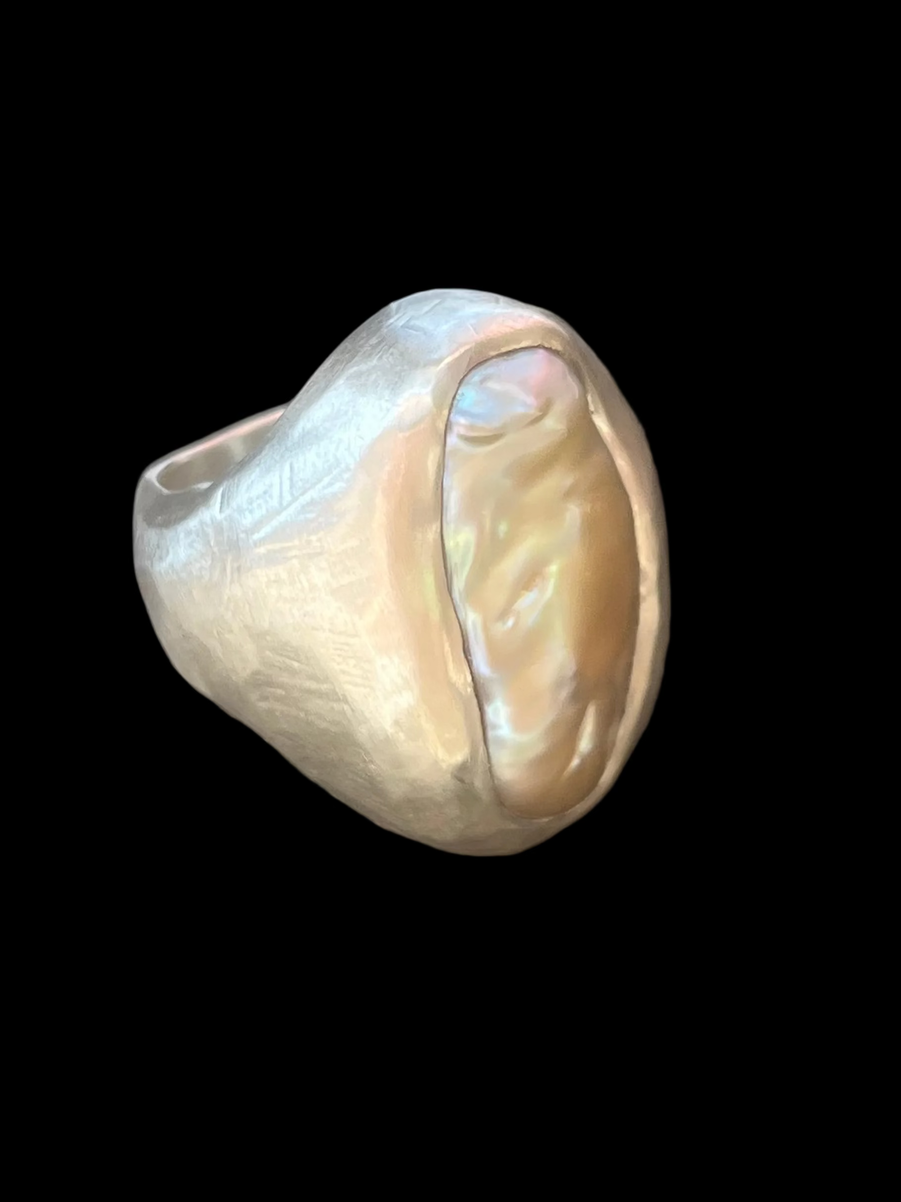 organic pearl ring