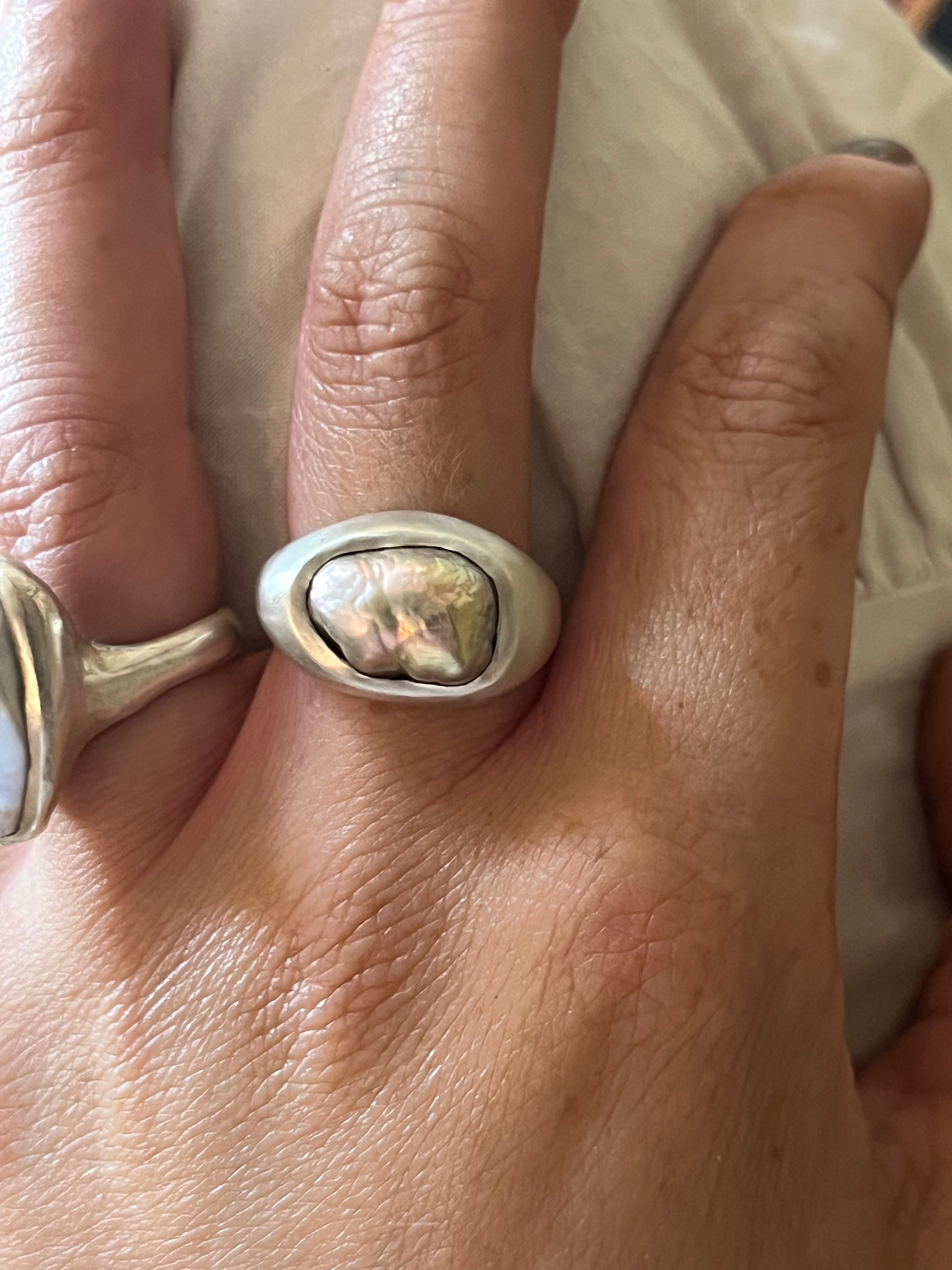pearl ring~size 7