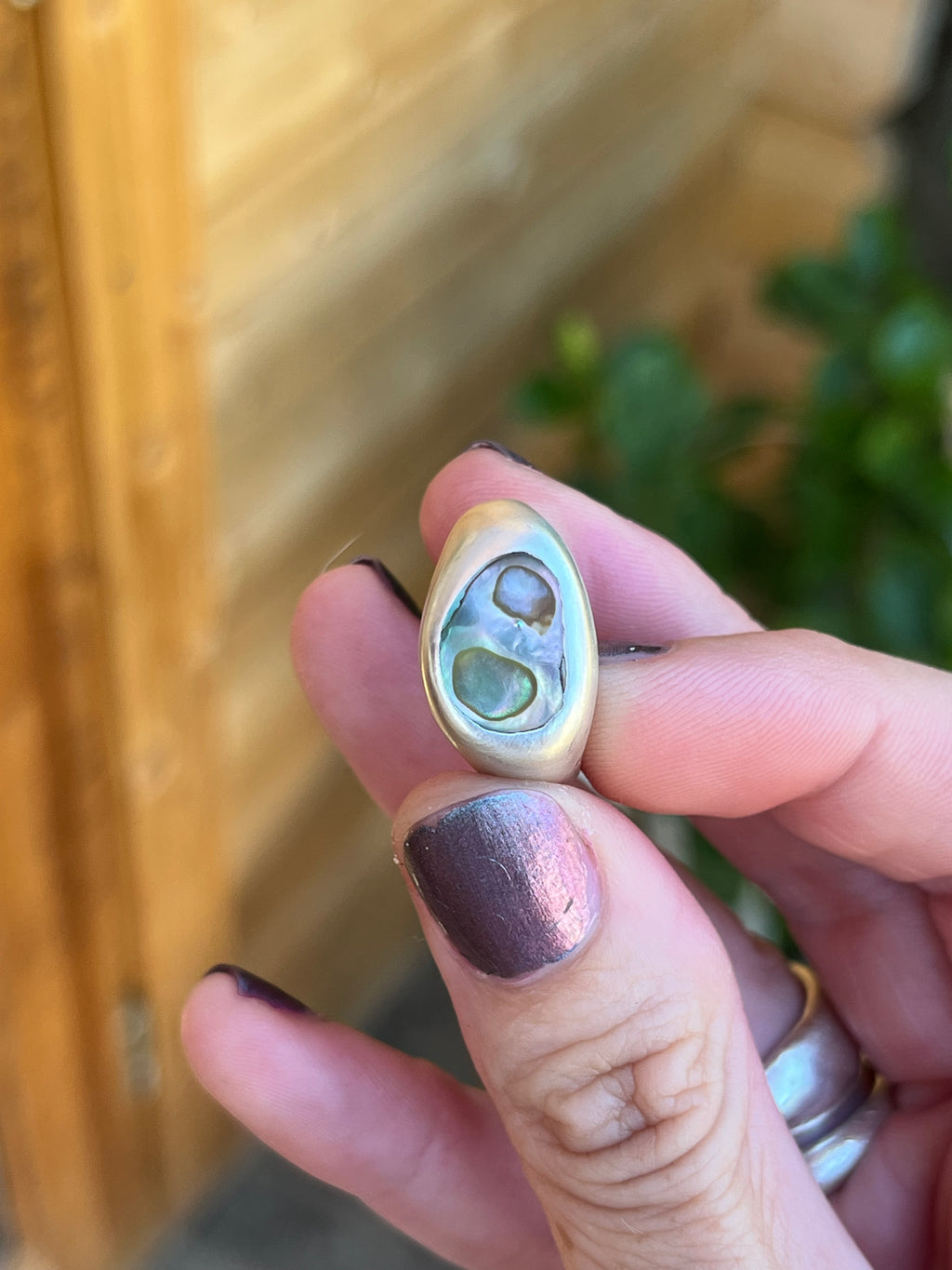 abalone ring ~ size 8
